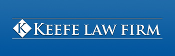 Image of Keefe Law Firm logo (long, blue)
