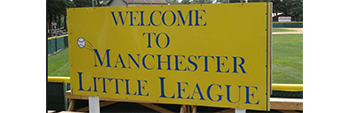 Photo of Manchester little league sign