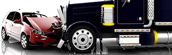 Photo of a trucking accident